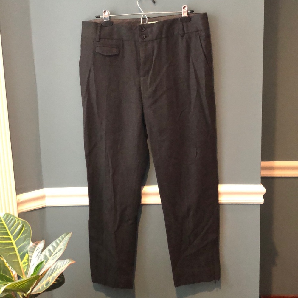 Banana Republic Gray dress trousers, ankle length.